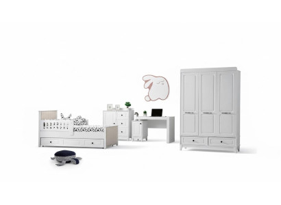 Modern Komplett Jugendzimmer Luxus Kinderzimmer Set 4tlg Weiß Farbe neu удаление 