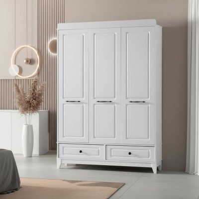 Kleiderschrank Weiße Holz Schrank Design Kinderzimmer Kleiderschränke