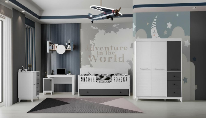 Stilvolles Set für Kinderzimmer Multicolour Perfekte Möbel für Ihr Interieur