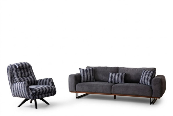 Wohnzimmer set Designer Sofagarnitur 4 +1 Sitzer Garnitur Couchen Möbel 2tlg.