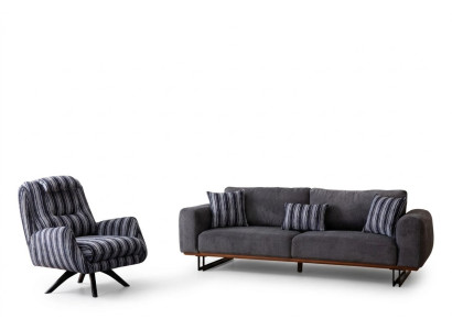 Wohnzimmer set Designer Sofagarnitur 4 +1 Sitzer Garnitur Couchen Möbel 2tlg. Wohnzimmer set Designer Sofagarnitur 4 +1 Sitzer Garnitur Couchen Möbel 2tlg.