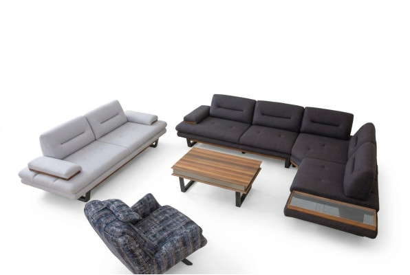 Stilvoll Set Wohnzimmer Moderner Sofagarnitur Eckgarnitur 3tlg Couchen