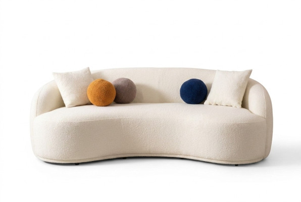 Design Couch Halbrunde Couchen Luxus Sofa Polster Möbel 4 Sitzer xxl big