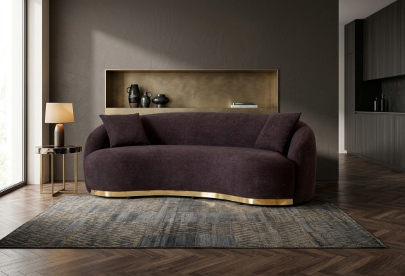 Designer Sofa 4 - Sitzer Braun farbe Neuheit in Wohnzimmer Modern