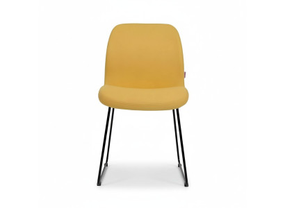 Stühle Gelb Luxus Design Polster Stuhl Büro Möbel Neu Esszimmer Textil Möbel