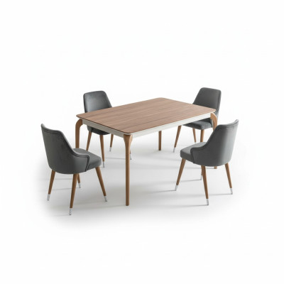 Luxus Esszimmer Set Esstisch 6x Stühle 7 tlg Modern Tisch Essgruppe neu