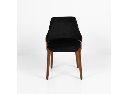 Modern Schwarz 6x Stühle Luxus Holz Möbel Stühle Design Einrichtung Neu
