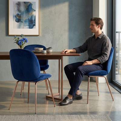 Gruppe Garnitur Stühle 2x Stühle Set Textil Polster Sitz Edelstahl Esszimmer