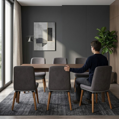Design 6x Stühle Set Sessel Stuhl Gruppe Gastronomie Neu Esszimmer Küche Gruppen
