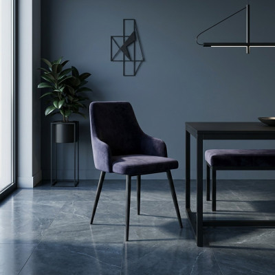 Luxus Esszimmer Schwarzer Designer 6x Stühle Einsitzer Moderne Einrichtung