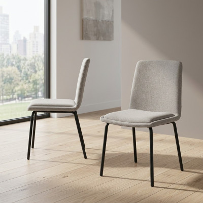 Garnitur Metall Lehn Polster Weiß Stühle Esszimmer Textil Set 6x Sessel Stuhl