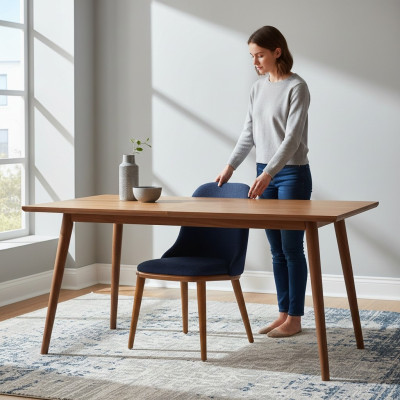 Luxus Esszimmer Blau 6x Stühle Holz Möbel Stühle Stilvoll Design Einrichtung