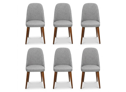 Stuhl Designer 6x Stühle Holzstuhl Grau Esszimmerstuhl Luxus Holz Neu Möbel