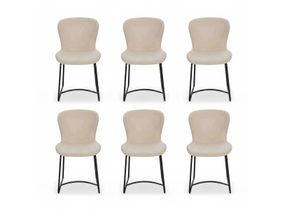 Esszimmerstuhl Weiß 6x Stühle Esszimmer Modern Stuhle Metall Design