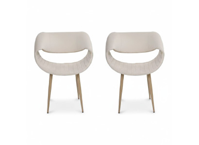 Modern 2x Stühle Polsterstuhl Luxus Sessel Lehnstuhl Esszimmer Wohnzimmer Neu
