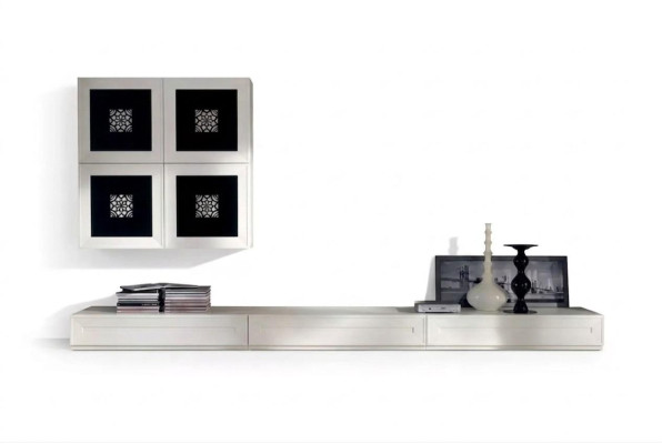 Moderne Wohnwand Set Sideboard Wohnzimmer Wandschrank Einrichtung