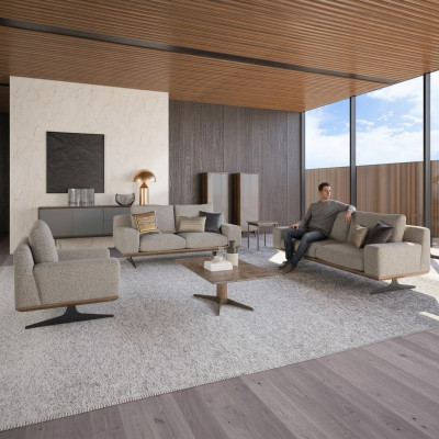 Sofagarnitur Polstermöbel Sofa Wohnzimmer 5tlg Couchtisch Holz Beistelltisch Neu