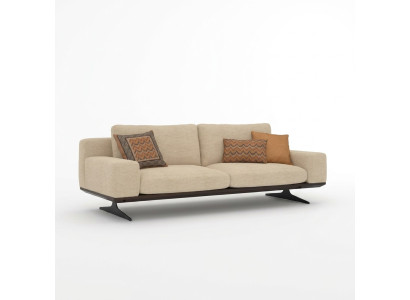 Wohnzimmer Sofa Dreisitzer Couch Textil Möbel Polstersofa Designer Einrichtung