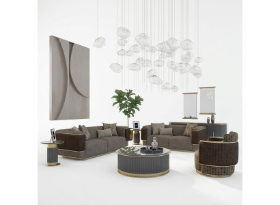 Wohnzimmer Polstermöbel Sofa Set Zweisitzer Dreisitzer Sofa Couch Luxus Sessel