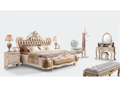 Schlafzimmer Set Klassischer Designer Holzmöbel Luxus neu 8tlg