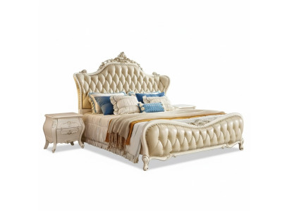 Schlafzimmer Set klassisch Bett chesterfield 2x Nachttische Massivholz 3tlg Schlafzimmer Set klassisch Bett chesterfield 2x Nachttische Massivholz 3tlg