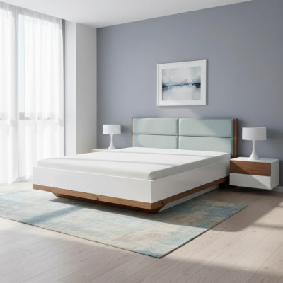 Bett Modern Style Doppelbetten Luxus Design Schlafzimmer Möbel Holzbett