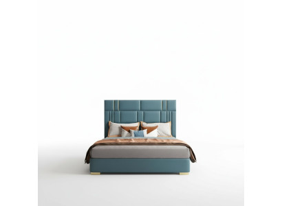 Schlafzimmer Set Designer Luxus Gruppe Garnitur Neu Bett 2x Nachttisch 3 tlg.