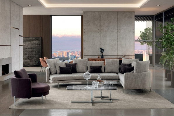 Wohnzimmer Set  4+3+1 Sitzer modern 3tlg Sofagarnitur Sitzpolster Möbel