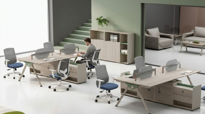 Arbeitszimmer Holz Büromöbel Schreibtisch Computertisch Luxus Neu