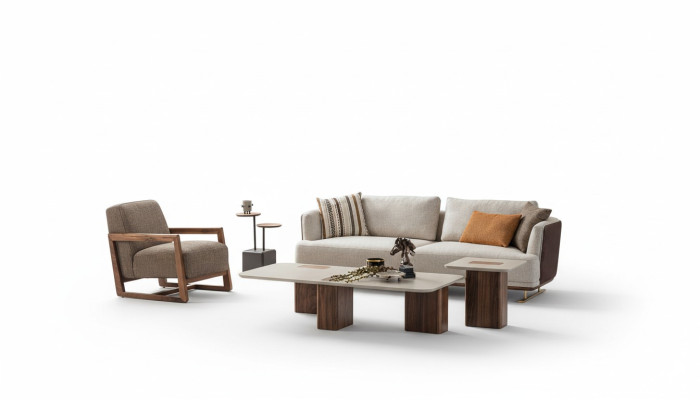 Luxus Sofagarnitur Set Wohnzimmer Sofagarnitur 3+1 Couchtisch Beistelltisch