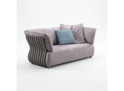 Sofa 2 Sitzer Designer Sofa Couch Polster Sofas Couchen Stoff Textil Neu