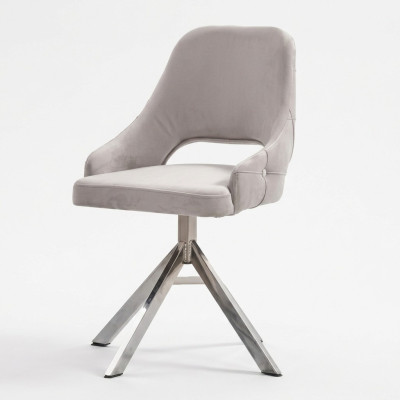 Luxus Stuhl Set 6x Stühle Essgruppe Garnitur Esszimmer Lehnstühle Sessel Metall