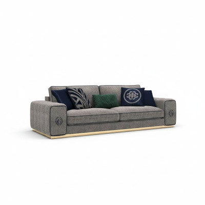 Modern Grau Sofa Couch Luxus Möbel Wohnzimmer Einrichtung Polstermöbel