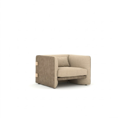 Sessel Polster Textil Modern Wohnzimmer Sitz Design Polstersessel Einrichtung