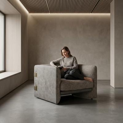 Polstermöbel Sessel Wohnzimmer Neu Polster Textil Einrichtung Luxus Möbel