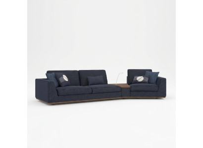 Modern Blau Dreisitzer Sofa Stilvoll Couch Design Möbel Wohnzimmer Neu