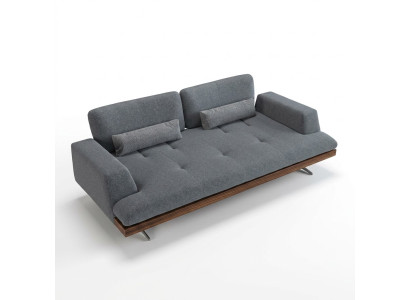 Design Grau Sofa Dreisitzer Couch Wohnzimmer Design Modern Einrichtung