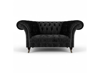 Chesterfield Sofa Zweisitzer Couch Wohnzimmer Stoff Polstersitz Polstermöbel