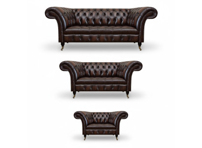 Wohnzimmer Polstermöbel Chesterfield Sofas Couch Leder Luxus Sofa Set