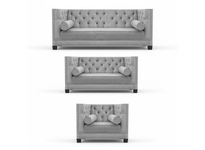 Wohnzimmer Garnitur Luxus Textil Sofagarnitur 3tlg Modern Designer 4+2+1