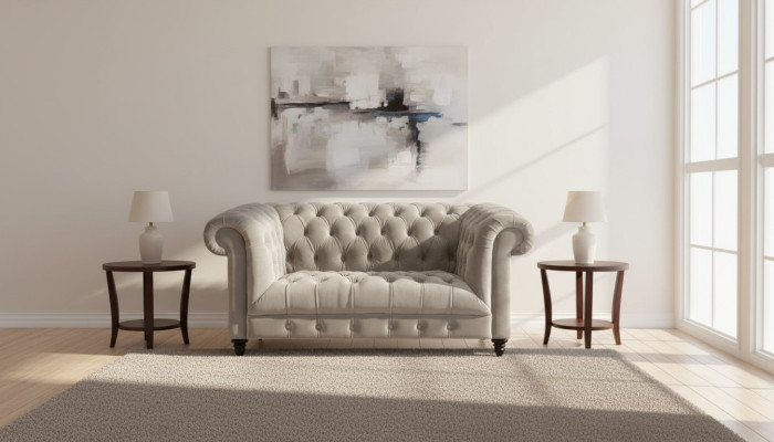 Chesterfield  Sofa Zweisitzer Einrichtung Chesterfield Polstermöbel Wohnzimmer