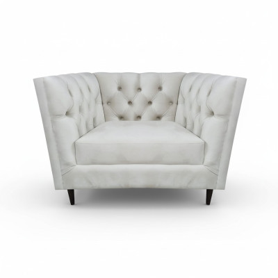 Luxus Sessel Wohnzimmer Polstermöbel Leder Sitz Möbel Chesterfield Neu