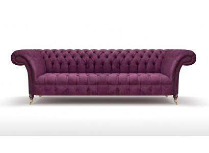 Luxus Textil Möbel Sofa Viersitzer Couch Einrichtung Polstermöbel Chesterfield