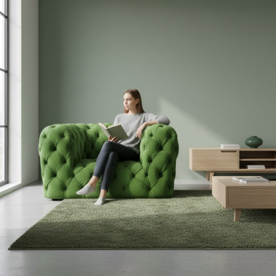 Wohnzimmer Sessel Neu Sitzmöbel Einrichtung Modern Chesterfield Einrichtung