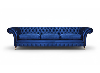 Chesterfield Sofa Dreisitzer Couch Modern Sitzmöbel Einrichtung Polster Stoff