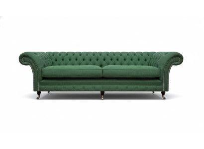 Chesterfield Grüner Zweisitzer Wohnzimmer Luxuriöser Zweisitzer Möbel