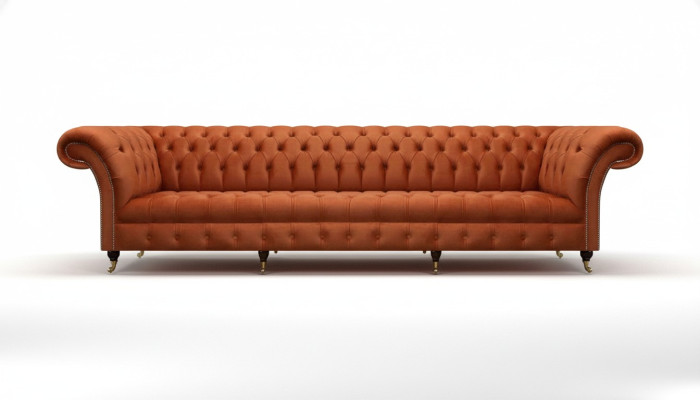 Chesterfield Braune Couch Designer Sitzsofas Wohnzimmer Polster Möbel