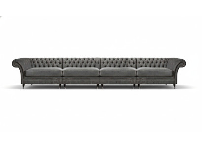 Chesterfield Designer Sofa Wohnzimmer Couchen Luxus Polster 4-Sitzer