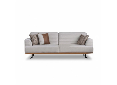 Luxuriöses Set Grauer Dreisitzer-Sofas für Wohnzimmer  Modernes Design