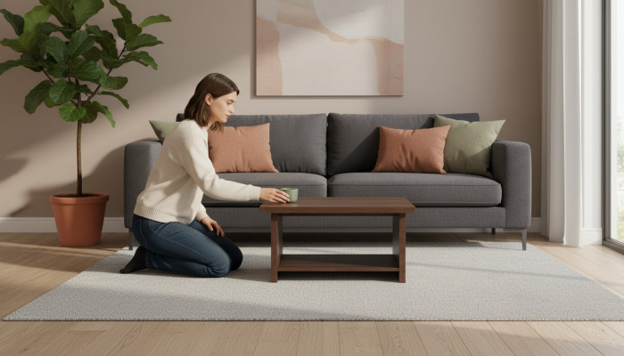 Couchtisch Braun Regal Modern Einlegeboden Rechteckig Wohnzimmer Büro